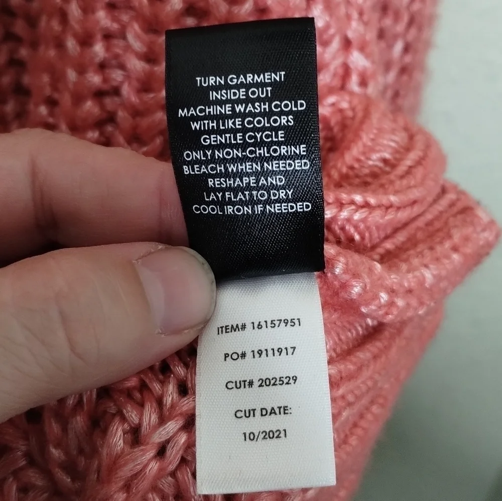 Torrid Chunky Pullover Hooded Raglan Sweater Rose Plus Size 3X